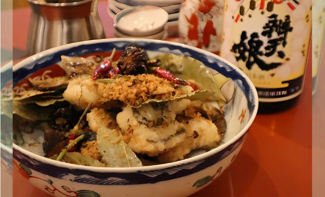 山陰八仙閣の熱燗